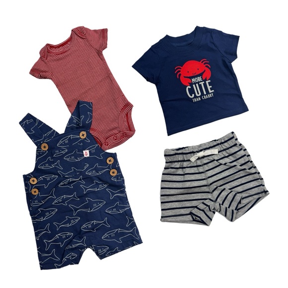 The Children's Place Other - Cute Baby Clothing Set with Shark and Crab Designs